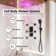 12" Flush Mounted Luxury Thermostatic Rainfall Shower System with LED and 6 Body Jets