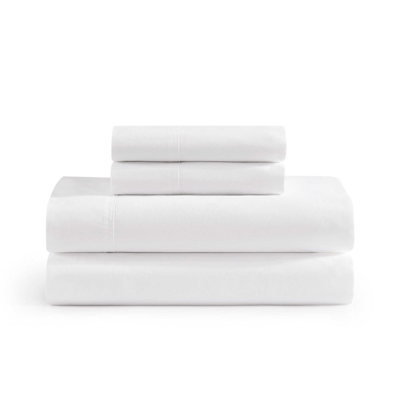 Tommy Hilfiger Solid Cotton Percale Sheet Set, null, null