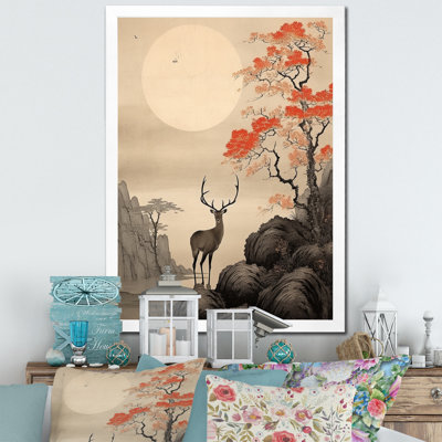 Bustleton " Asian Art Deer Sumi "