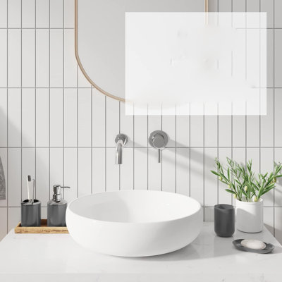 Grey Bathroom Accessory Set