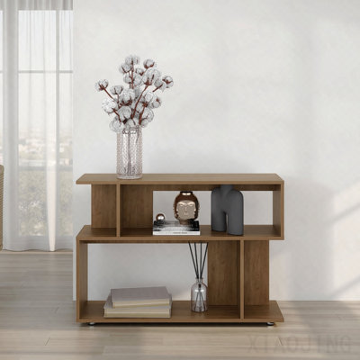 Natural Oak Open Design With 2 Shelf