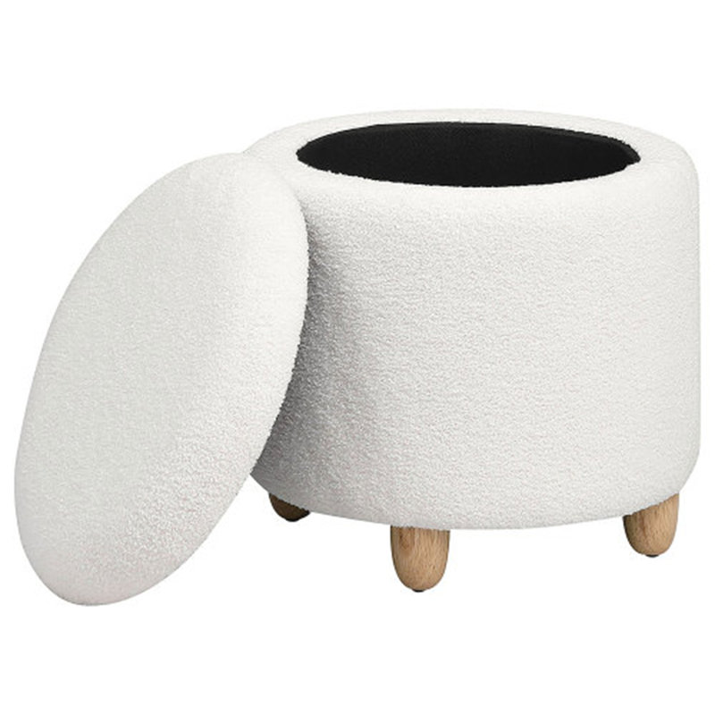 Repose-pieds avec rangement Corvair, Blanc