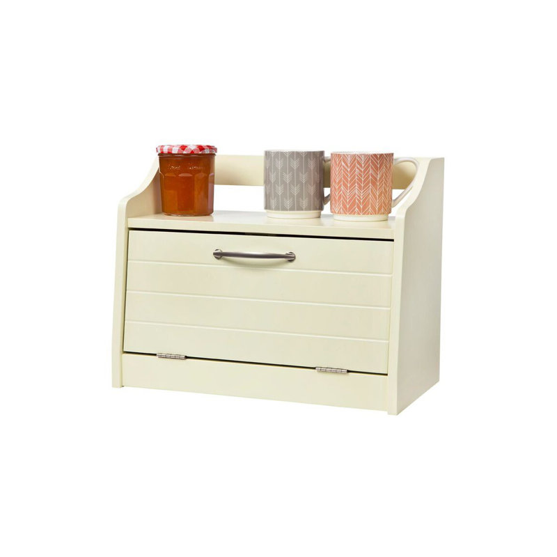 Wood Food Storage Container, Creamy Yellow