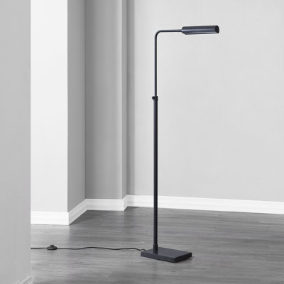 Rushton 60'' Matte Black Task Floor Lamp