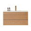 Meuble-lavabo mural simple avec lavabo en céramique