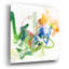 Art mural en verre épique «Confidentiel vert» par Design Fabrikken, 36 po x 36 po-117452936