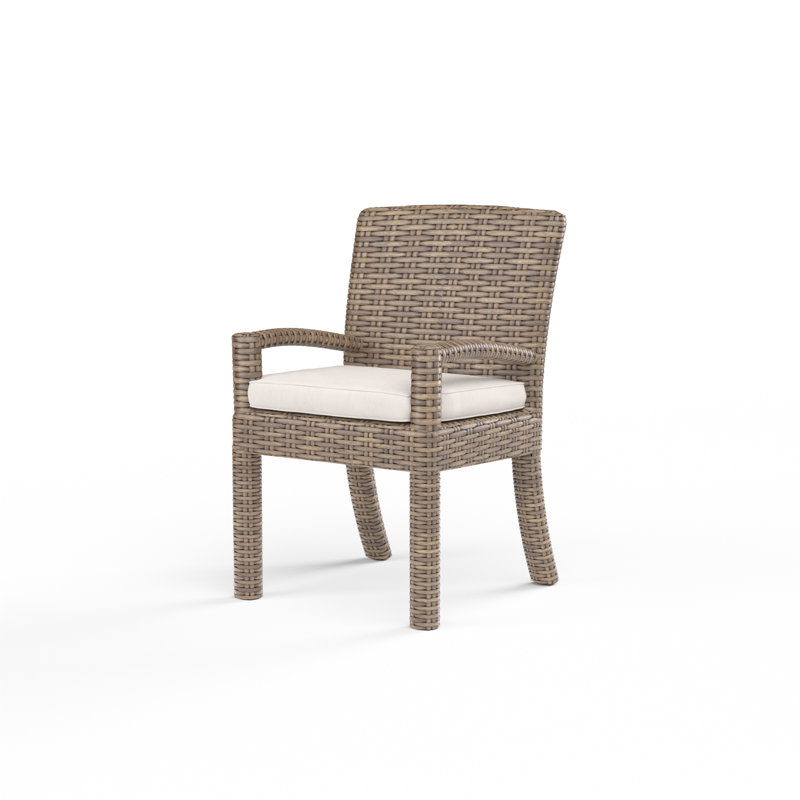 Havana Outdoor Dining Armchair, Canvas Natural Sunbrella®