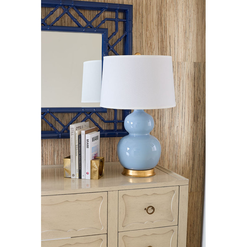 Jade Lamp Without Shade, Olive Green