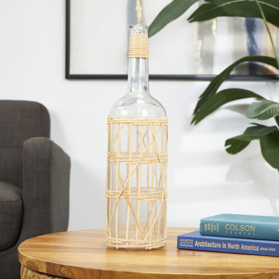 Vase de plancher en verre fait à la main Marmo