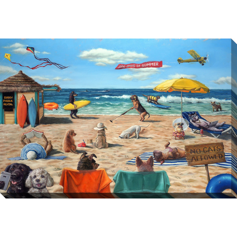 Art mural sur toile Dog Dog, H 22 po x l 28 po