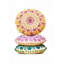 Brielle Eco-Fill Geometric Circular Floor Cushion-136470949