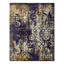 Tapis bleu marine à motif abstrait Dimonetta-24356438