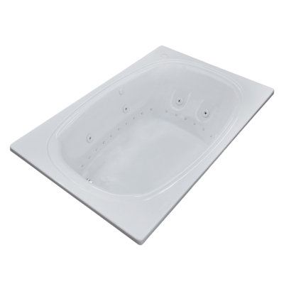 St. Lucia 71.5'' x 47.63'' Acrylic Bathtub