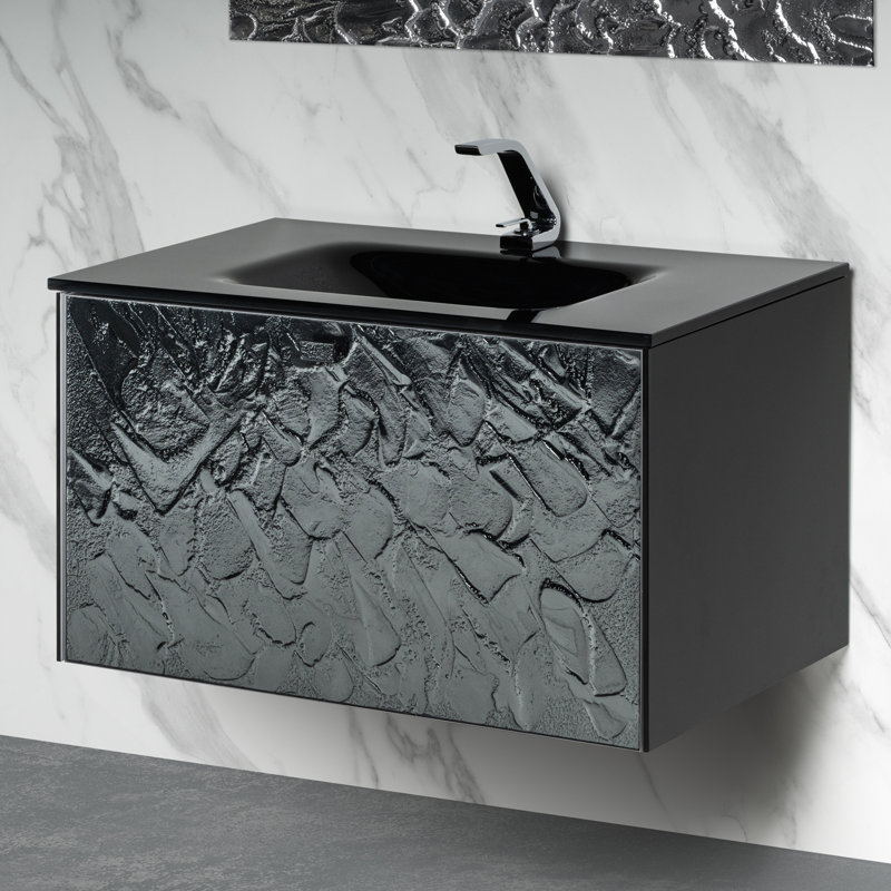 Felvy 32'' W Single Vanity, Black, Black