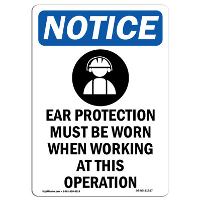 Ear Protection Must Sign