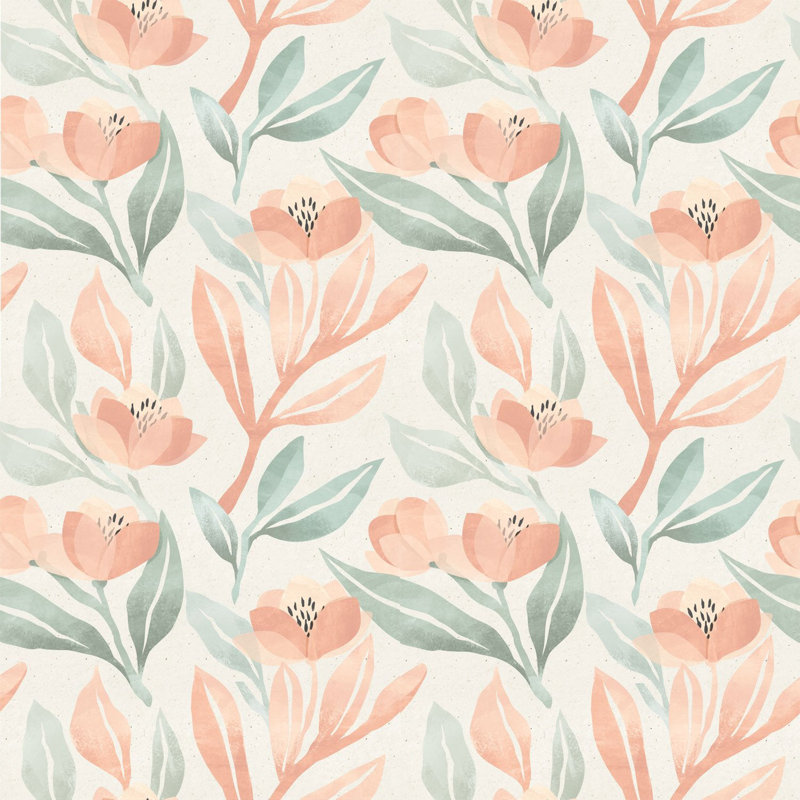 Floral Wallpaper, Pre-Pasted