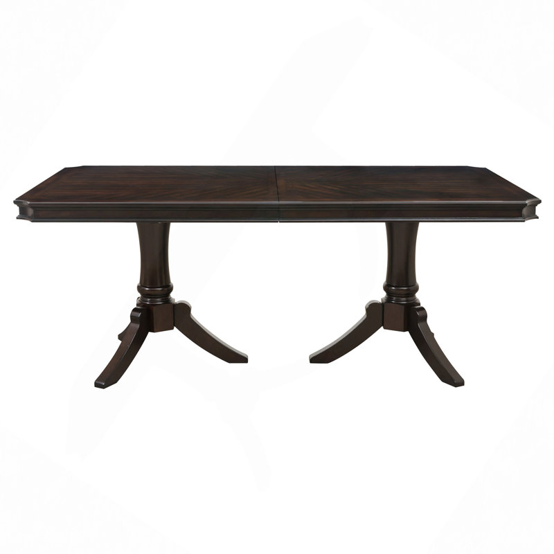 Table de salle à manger à piédestal double 1Pc