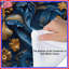 Édredon à motif baroque bleu doré-123418128