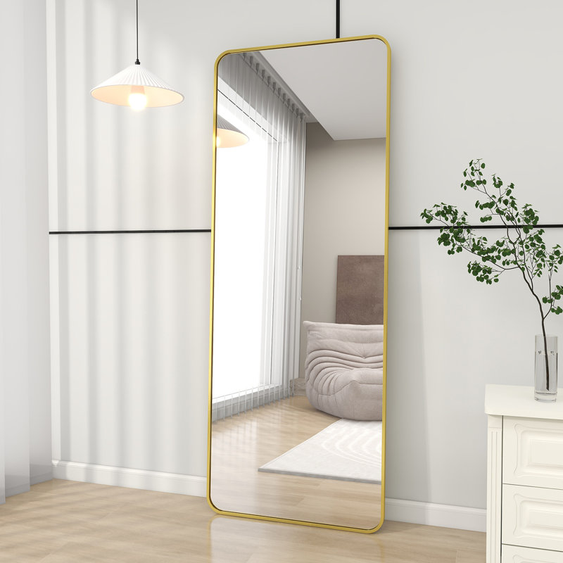 Miroir pleine grandeur Cleaven, Or, H 64 po x l 21 po