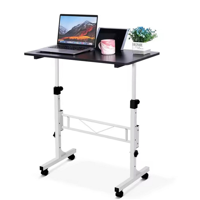 Adjustable Leaning / Ladder Desk, Black/White