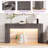 55.12'' Console Table With Drawers And LED Light-663281785
