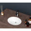 Lavabo ovale en céramique avec trop-plein 19 po x 16 po x 8 po - Blanc, encastré, teinté, moderne pour salle de bain encastré 19 po x 16 po, ovale, teinté, luminaire contemporain