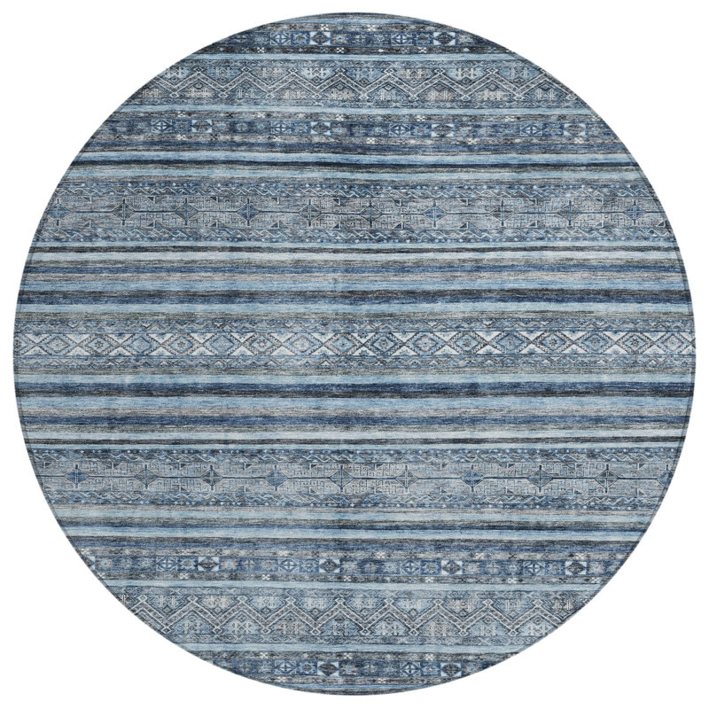 Tapis oriental rond 8 po