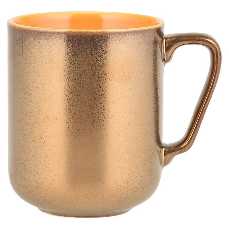 Kater Porcelain Coffee Mug, Gold/Yellow