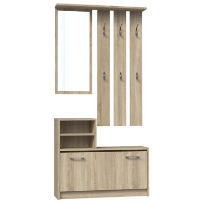 Centreville Hall Tree with Shoe Storage