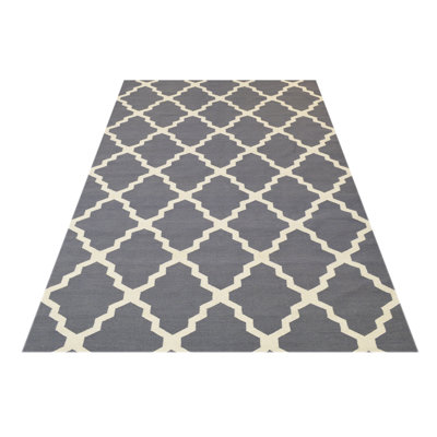 Grossman Geometric Wool Hand Woven Area Rug