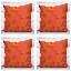 Amae Indoor / Outdoor Floral Red Square Cushion Cover