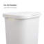  Panier à linge mince 60 L, panier à linge, couvercle, style osier, plastique-73408769