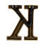 Heurtoir de porte lettre monogramme-15229951-15229959