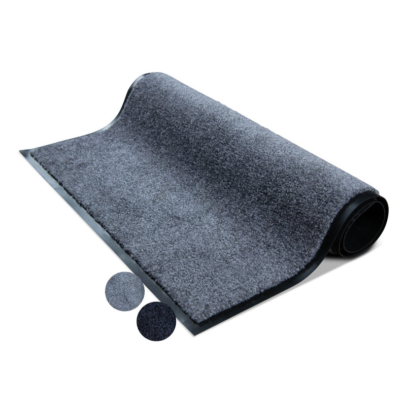 Fordie Non-Slip No Pattern Doormat, Grey, 120cm W x 180cm L