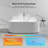 MonBlari 59" X 29.5"  Fluted Freestanding White Soaking Acrylic Bathtub with Overflow and Pop-up Drain For Bathroom-133438901-120392938