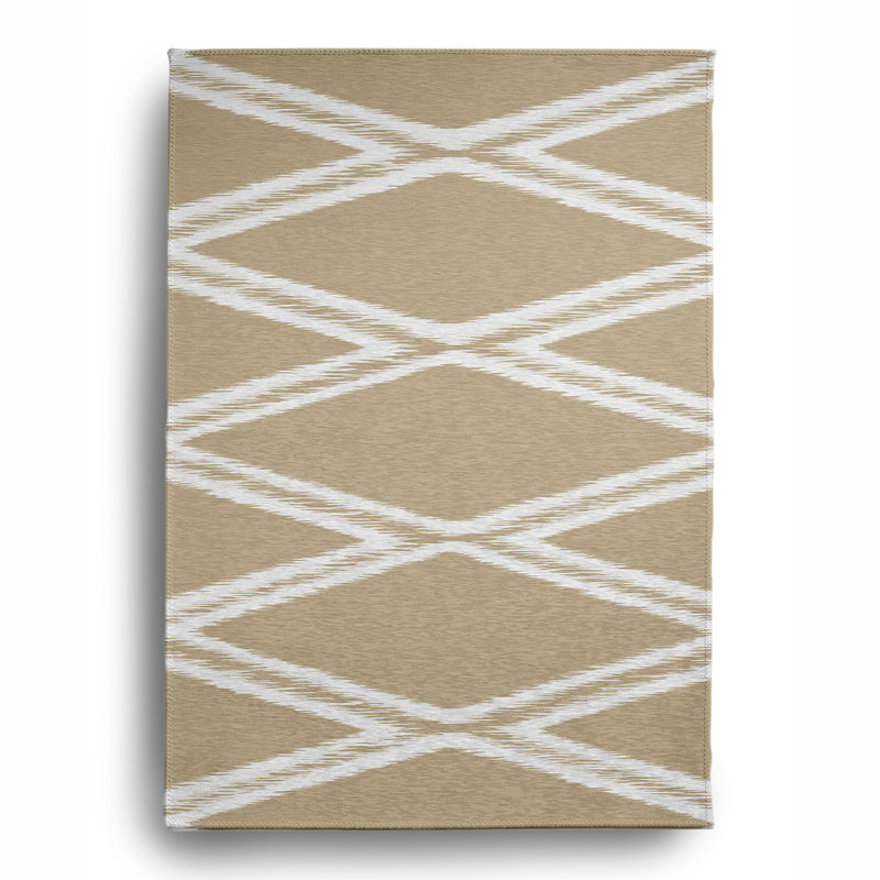 Chenille Geometric Indoor Rug, Rectangle 4' x 6'