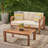GENSER LOVESEAT & COFFEE TABLE