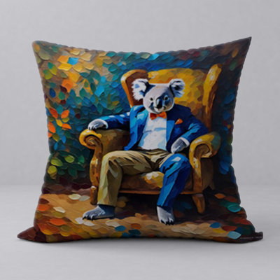 Abstract Reversible Throw Pillow