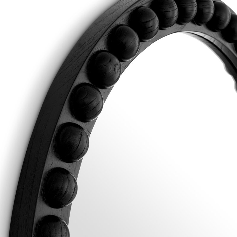 Mirror Kenton L Classic Black Finish, 31.5" H x 31.5" W, Round