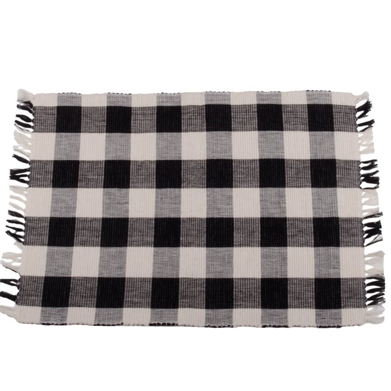 Muskaan Cotton Checkered Rectangle Placemat