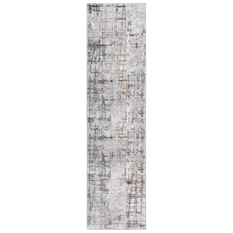 Milstein 500 Performance Geometric Rug, Runner 2' x 8'