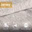 Édredon 3 pièces double / grand, style gris, rembourrage de 350 g / m², lavable à la machine, contient et 2 taies décoratives, étiquetées, incluses