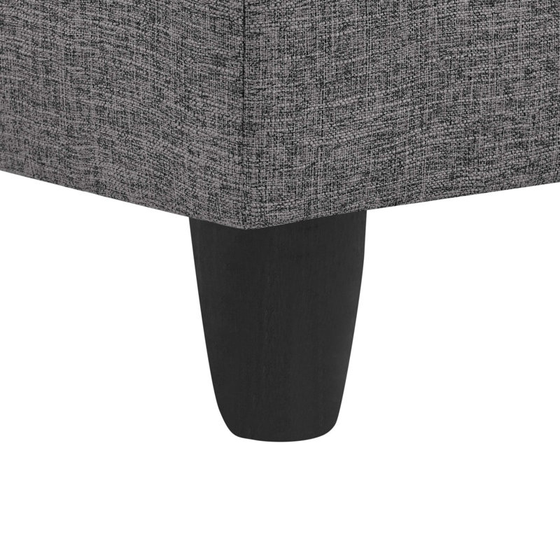 2  Piece Upholstered Sectional, Gray