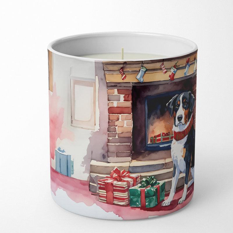Christmas Tree Scented Tumbler Candle with Ceramic Holder