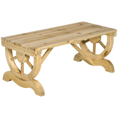 Lofton Solid Wood Fir Outdoor Bench