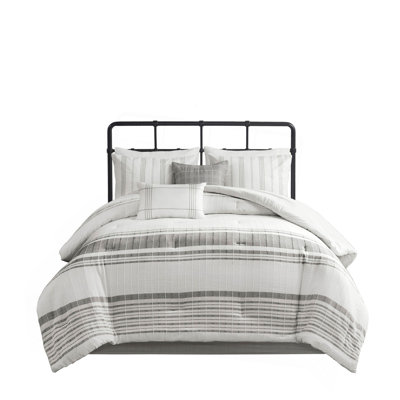 6 Piece Cotton Jacquard Oversized Comforter Set