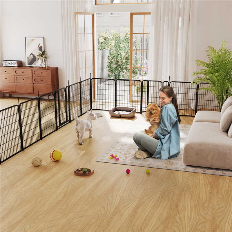Panel Metal Exercise Pen With Door, 66cm x 80cm