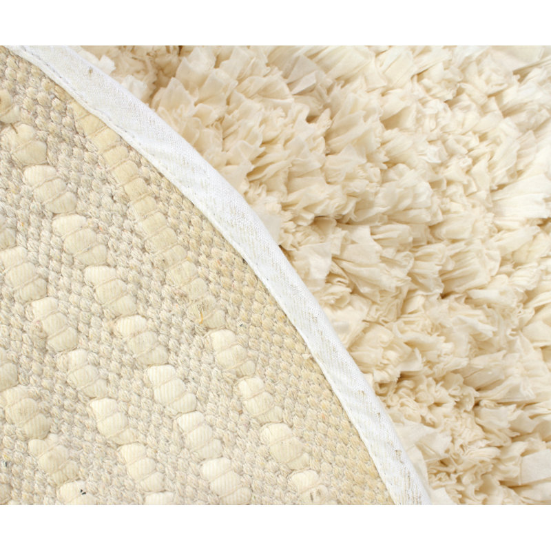 Ambera Non-Slip Bath Rug, Ivory