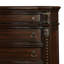 Commode haute Kera, 6 tiroirs, cerisier sculpté