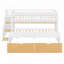 Lit mezzanine avec bureau coulissant, lit gigogne et marches de rangement-1984121006-1984121040